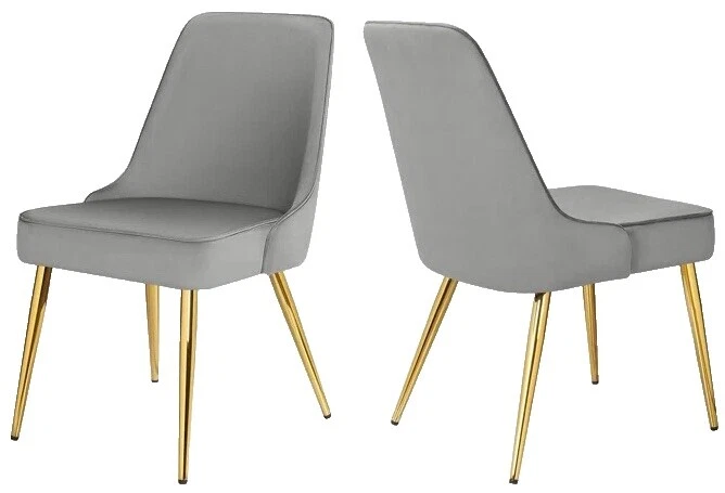Sillas de comedor de terciopelo de terciopelo