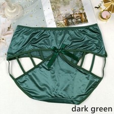 Knickers Short Satin Polyester Nœud Multicolore Kaki Champagne Rouge