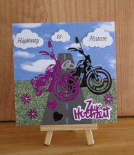  Karte Zur Hochzeit, Motorrad, Biker, Highway to Heaven, Glückwunsch, Handarbeit