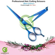 Blue Color Barber Hair Cutting Scissors 5.0'' For Trimming Long Short Hair Shear