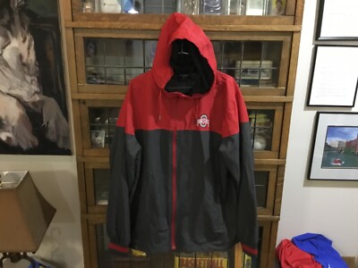 Ohio State Buckeyes Colosseum Red/Gray Full Zip Windbreaker Jacket  SZ XL - Cool