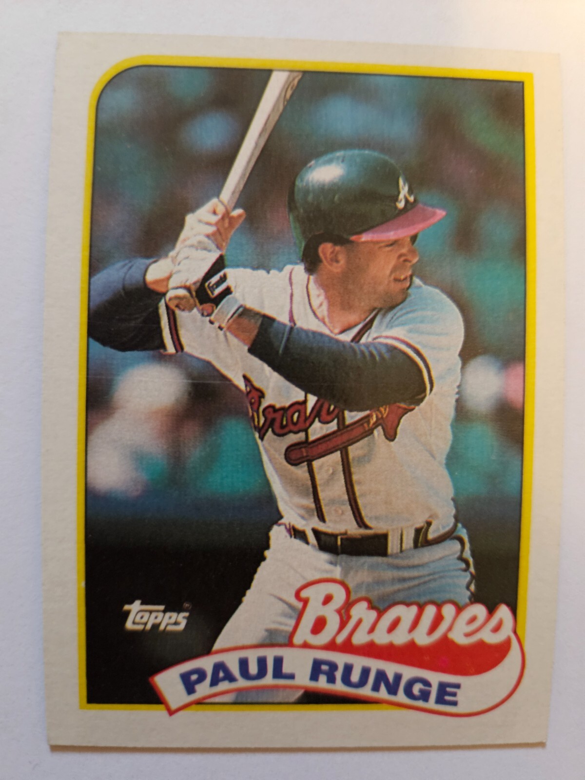 1989 TOPPS PAUL RUNGE #38 NM