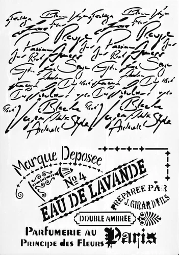 Schablonen Basteln Textilien Schablone Wand Malen Tupfen Brief Post Schrift 3387