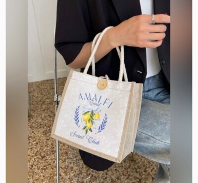 Beige Tote Bag