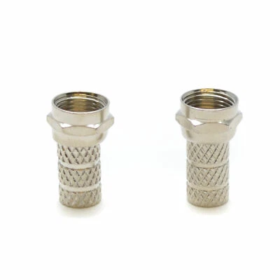 SSM 2 conectores de enchufe F doble satélite para cielo + cable coaxial virgen HD tipo tornillo