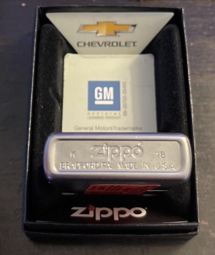 ZIPPO 29318 CHEVROLET （シボレー） ロゴ Satin Chrome