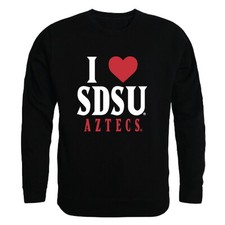 San Diego State University Aztecs SDSU I Love Crewneck Sweatshirt Sweater