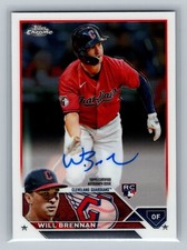 2023 Topps Chrome Rookie Autographs #RAWBR Will Brennan RC ON CARD AUTO
