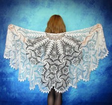 Knitted Goat Down Scarf Orenburg Scarf Pelerina Knit Stole Handmade