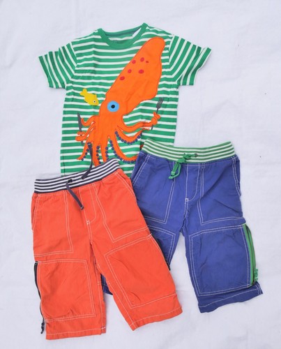 NWT Rare Mini Boden Boys Unisex 7-8 Giant Squid Green Orange Applique T-Shirt - Picture 6 of 6