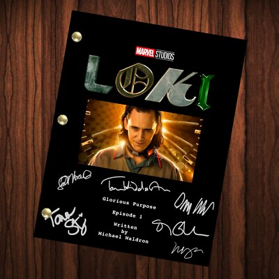 Loki Autographed Script Transcript Reprint Signed Avengers Endgame Hiddleston Ebay