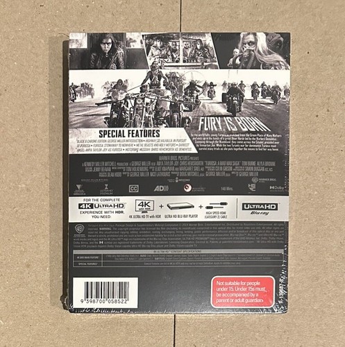 Furiosa: A Mad Max Saga Black & Chrome Limited Edition Steelbook 4K Ultra HD - Picture 2 of 6