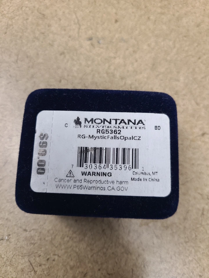 Montana Silversmiths Mystic Falls Opal Cz Ring Size 6 - Image 4 of 4