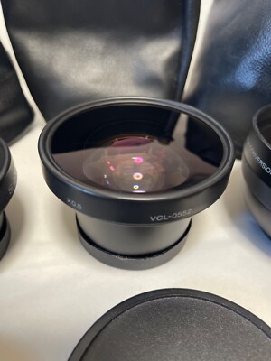 SONY Semi Fisheye VCL-0552 Tele Conversion VCL-2052K Wide Angle