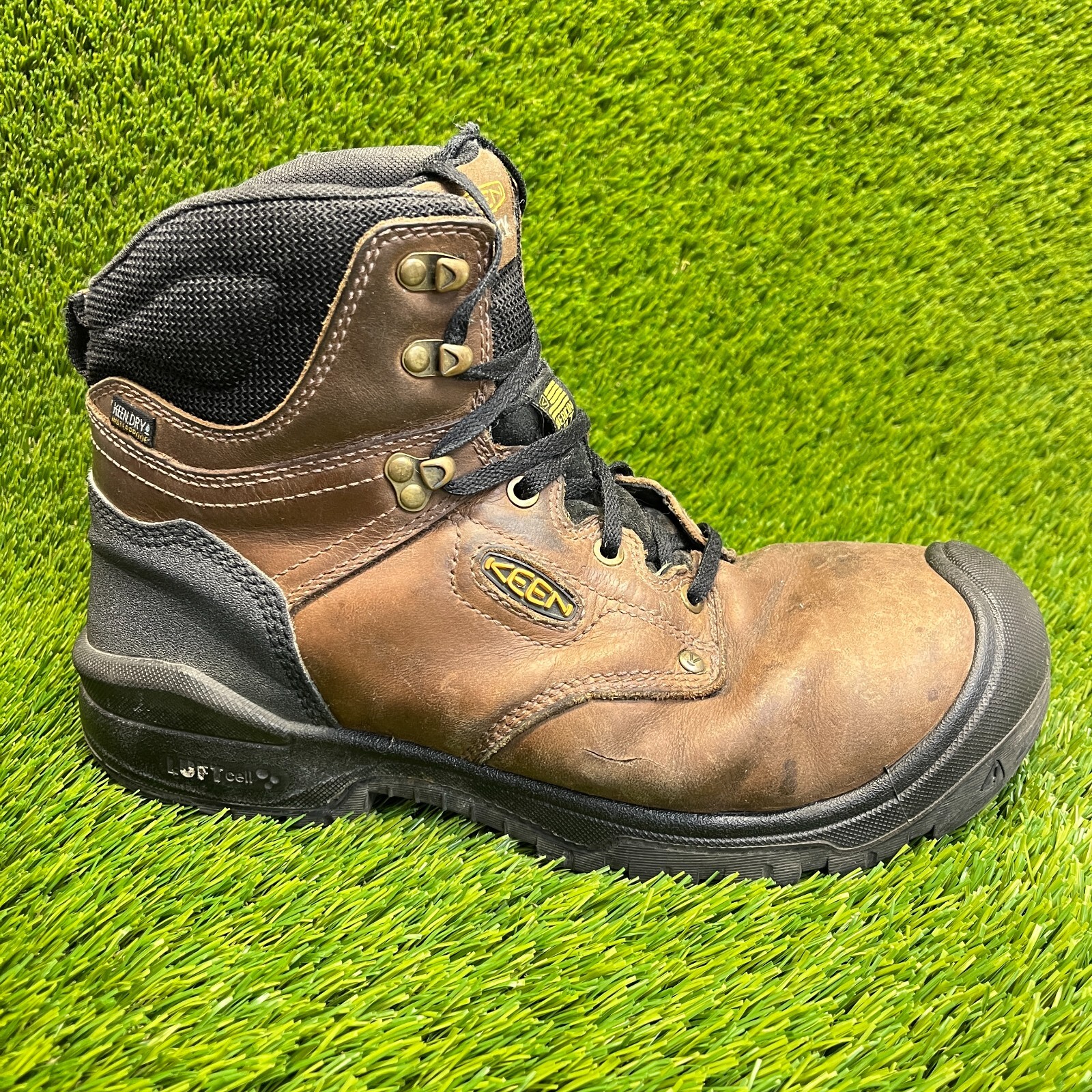 Stivali impermeabili Keen Independence 6" uomo taglia 11 marroni lavoro outdoor pelle