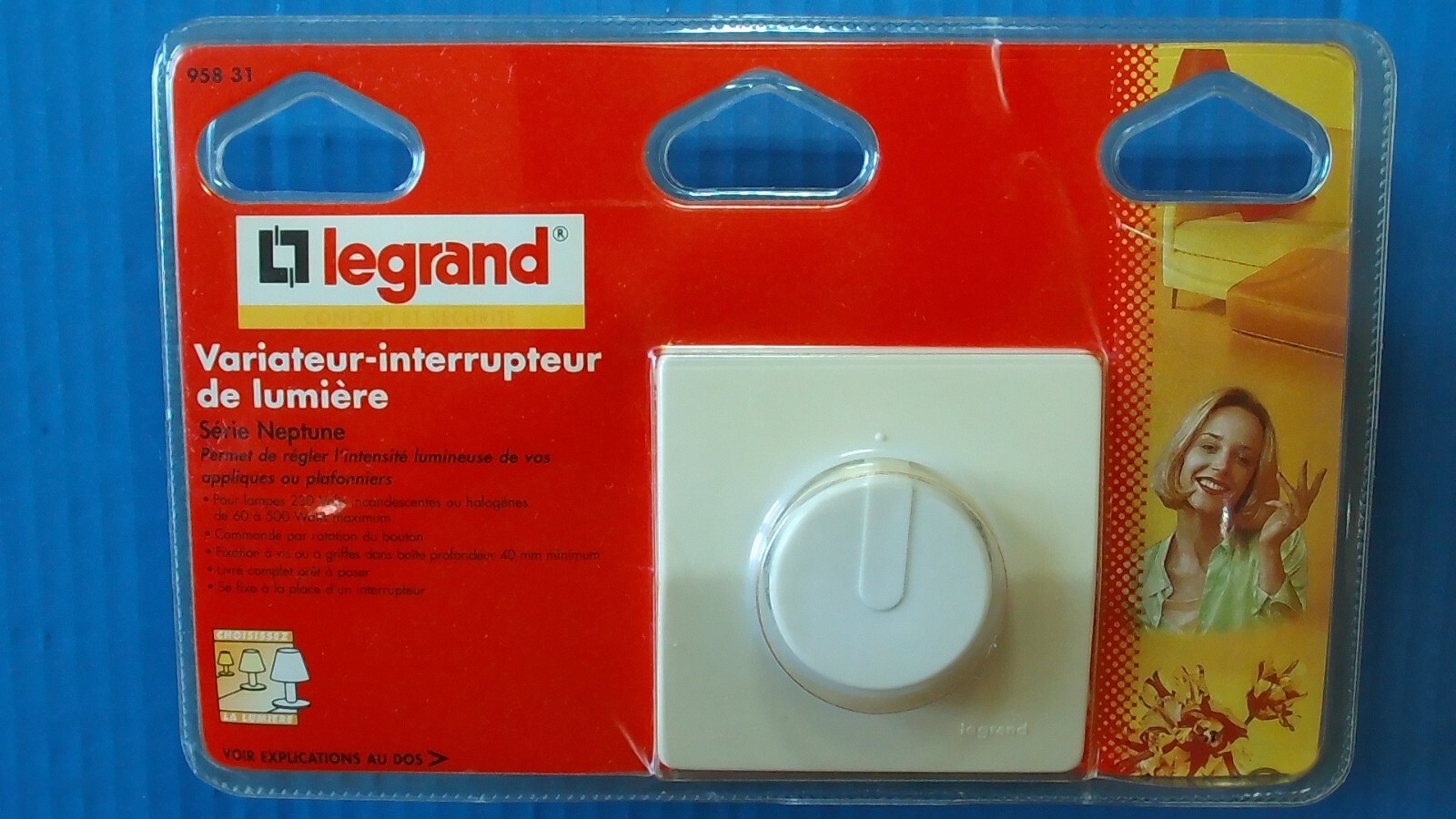 Variateur De Lumière Legrand Oteo 86168 - Prêt à Poser - Pour Installation Saillie