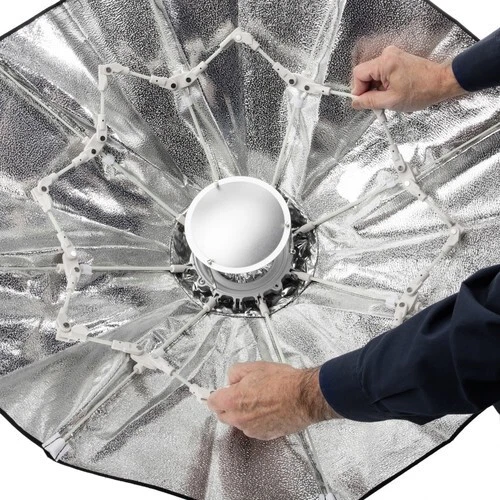 Plato de belleza plegable Impact (plateado, 28") Foto 3 de 4