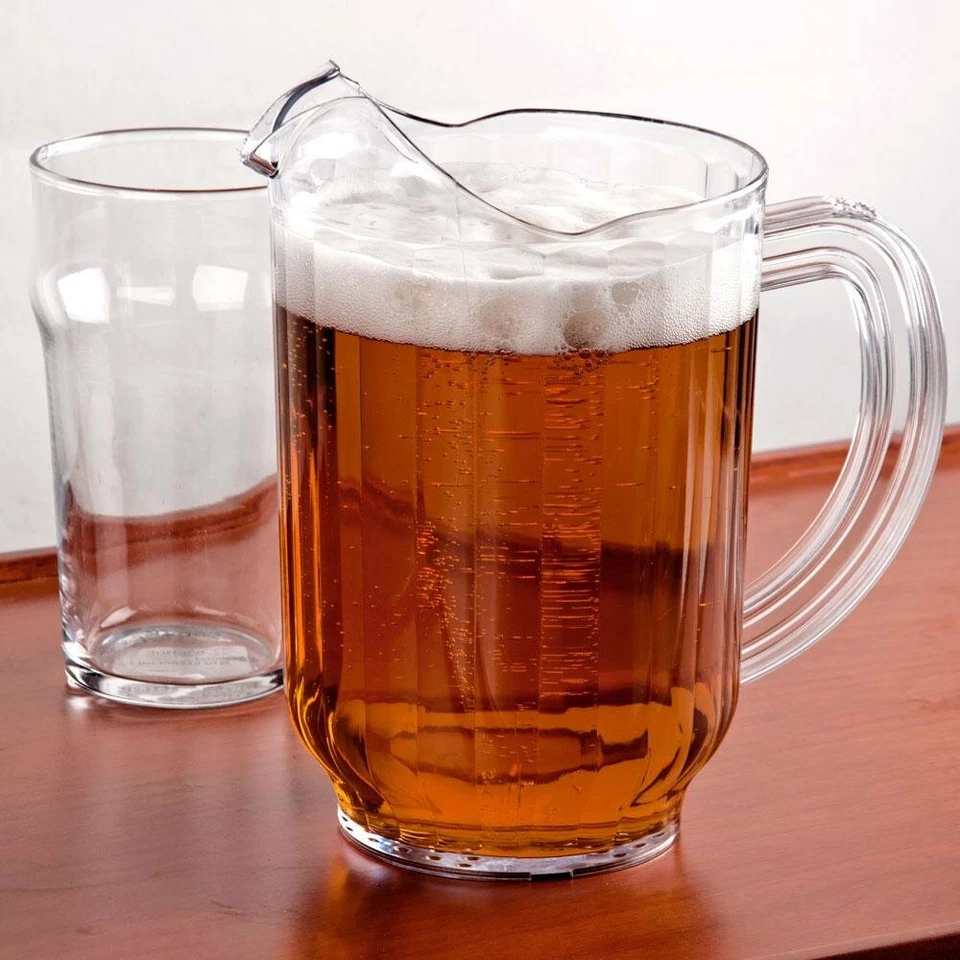 (UNA JARRA) JARRAS DE PLÁSTICO 58 OZ ESTILO TRANSPARENTE POLICARBONO CERVEZA/BEBIDA LOTE1 Foto 4 de 4