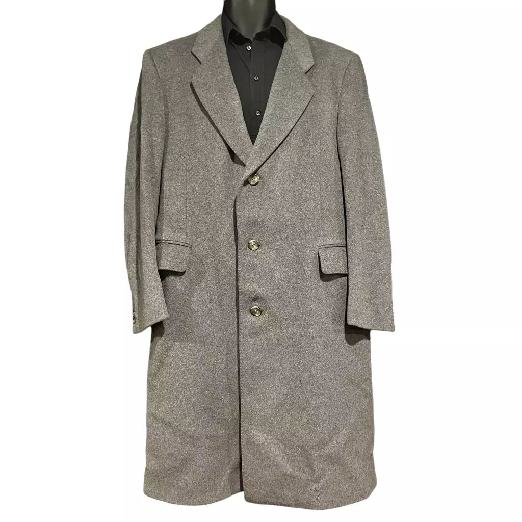 DiBenedetto Imported Cashmere Blend Wool Trench Coat Men’s 42R