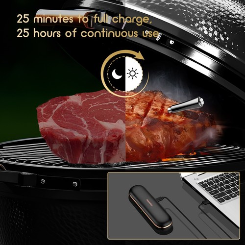 Inkbird Bluetooth Fleischthermometer kabelloser Grill Temperaturmesser Oven IP67 - Bild 7 von 13