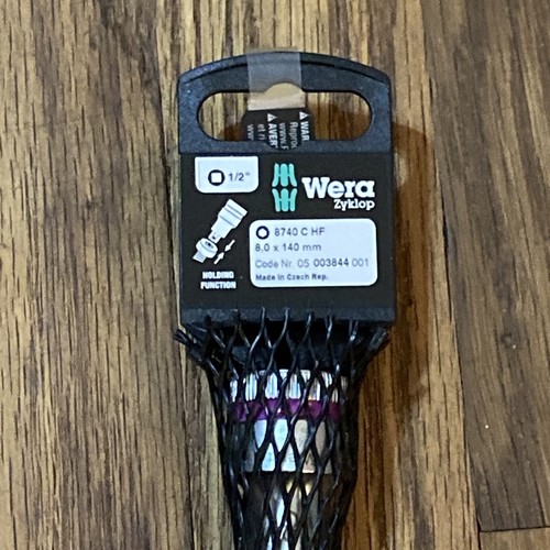 Wera 05003844001 8740 C HF Zyklop Bit Socket 1/2" Drive 8mm Hex Head - Picture 2 of 8