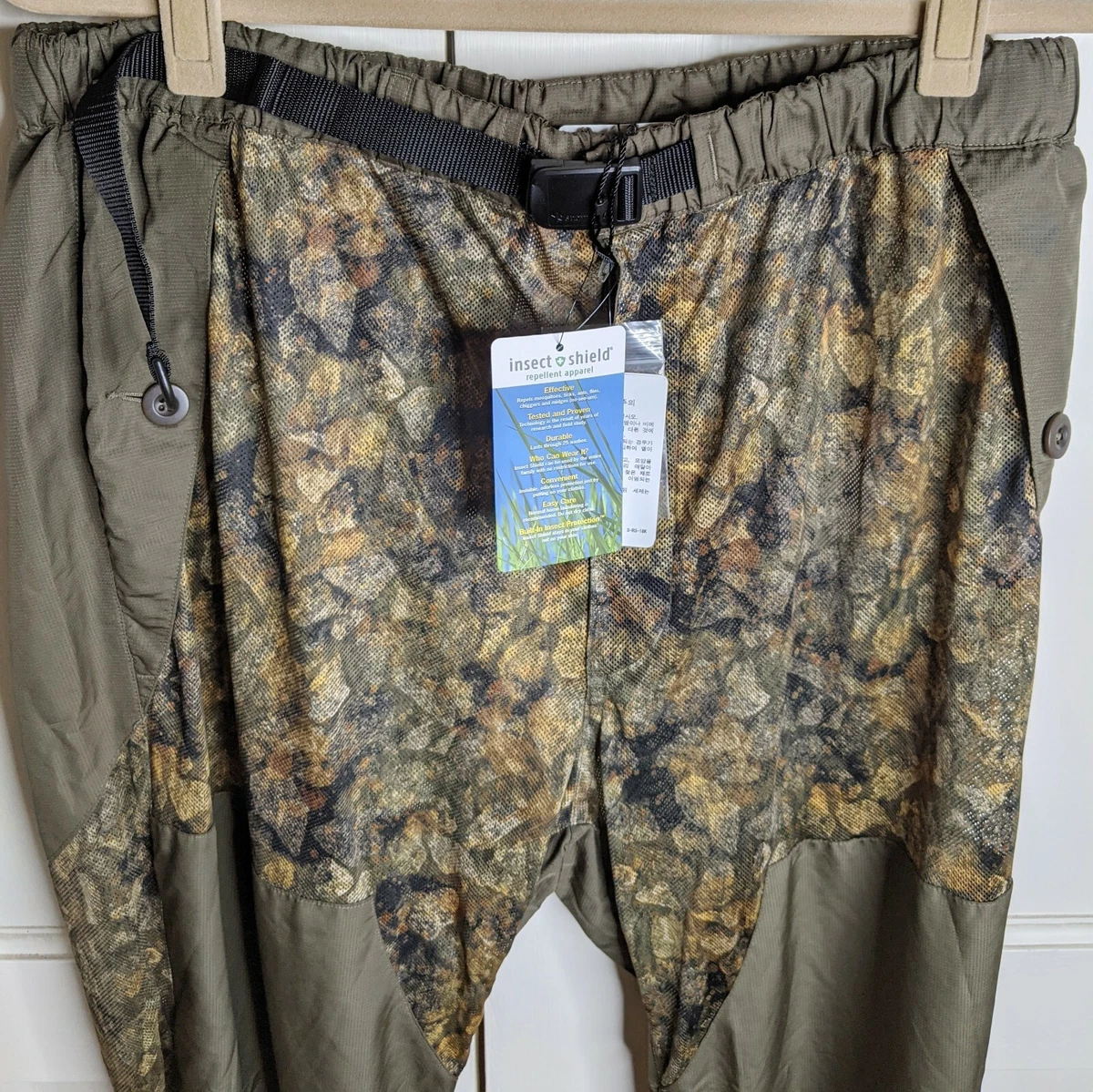 Snow Peak Snowpaerk Mesh Pants Camp Insect shield Repellent, 🐝 NWT size  Large