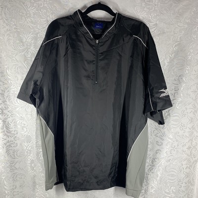 Mizuno Wind Shirt Jacket 1/2 Zip Black 
