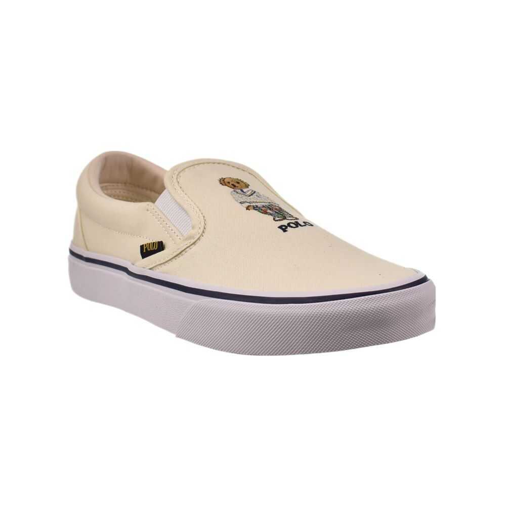 Polo Ralph Lauren Keaton Men's Slip-on Shoes Chic Cream