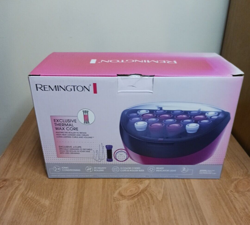 REMINGTON H5600 20 Rollers Ionic Velvet Hot Curlers Wax Core NIB