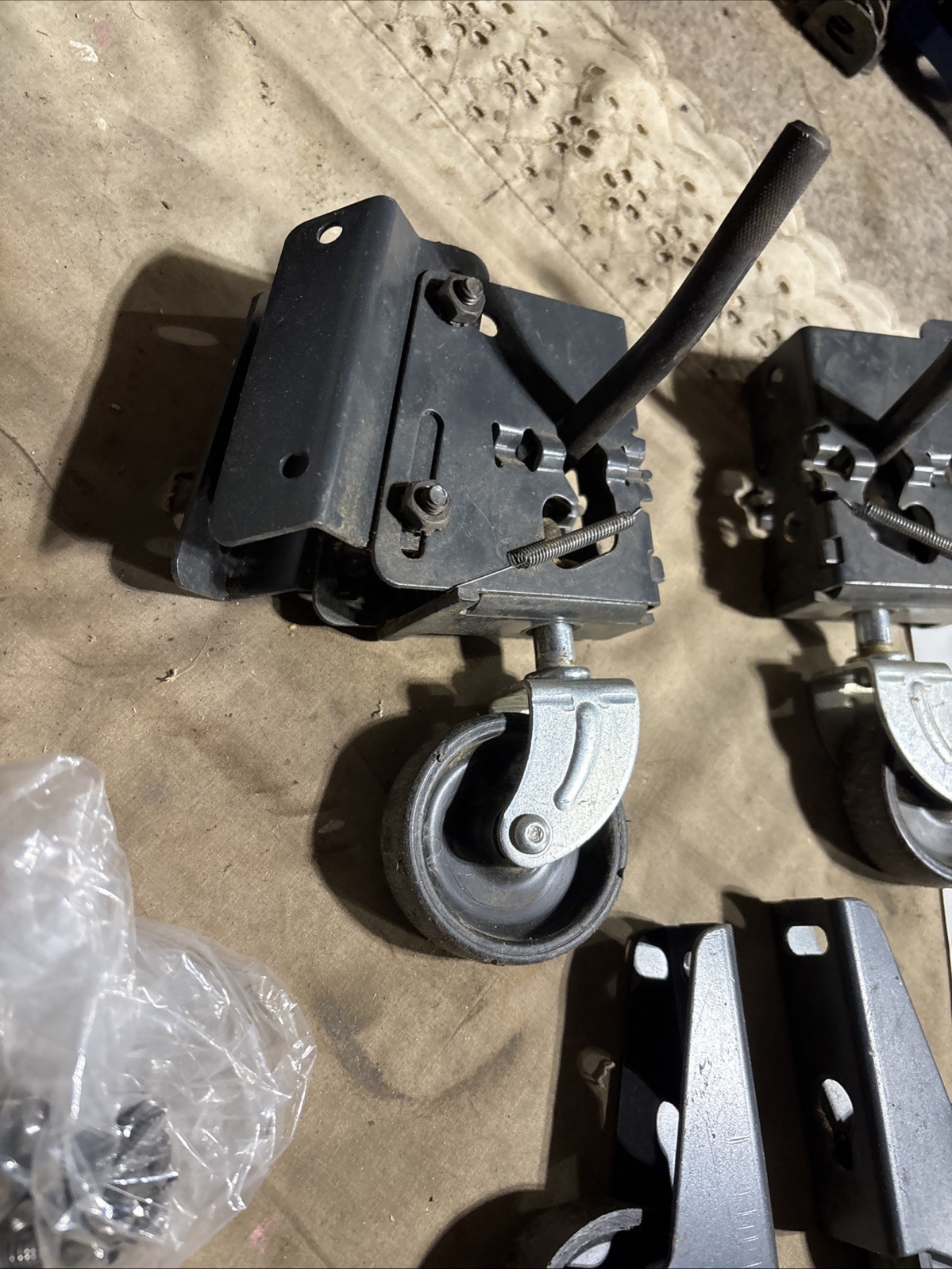 CRAFTSMAN Table Saw Radial Jointer Wheels  Casters Tapered Stand Mobile Ex Cond