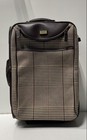 Chaps Brown Houndstooth Plaid Rolling Suitcase Carry-On Luggage 2-Wheel Travel — photo 1