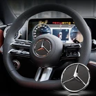 Steering Wheel Center Emblem Sticker Car AMG W203 W206 W220 W205 57MM