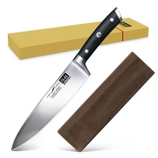 SHAN ZU Chef knife 8" Japanese Gyuto Kitchen Knife with Wooden Magnetic Sheath