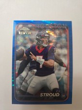 CJ Stroud Numbered - 2024 Topps Chrome Blue Hyper Refractor - #/150 - #83 CLEAN