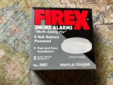 NEW Firex 0461 Smoke Alarm with 9 Volt Battery no batteries