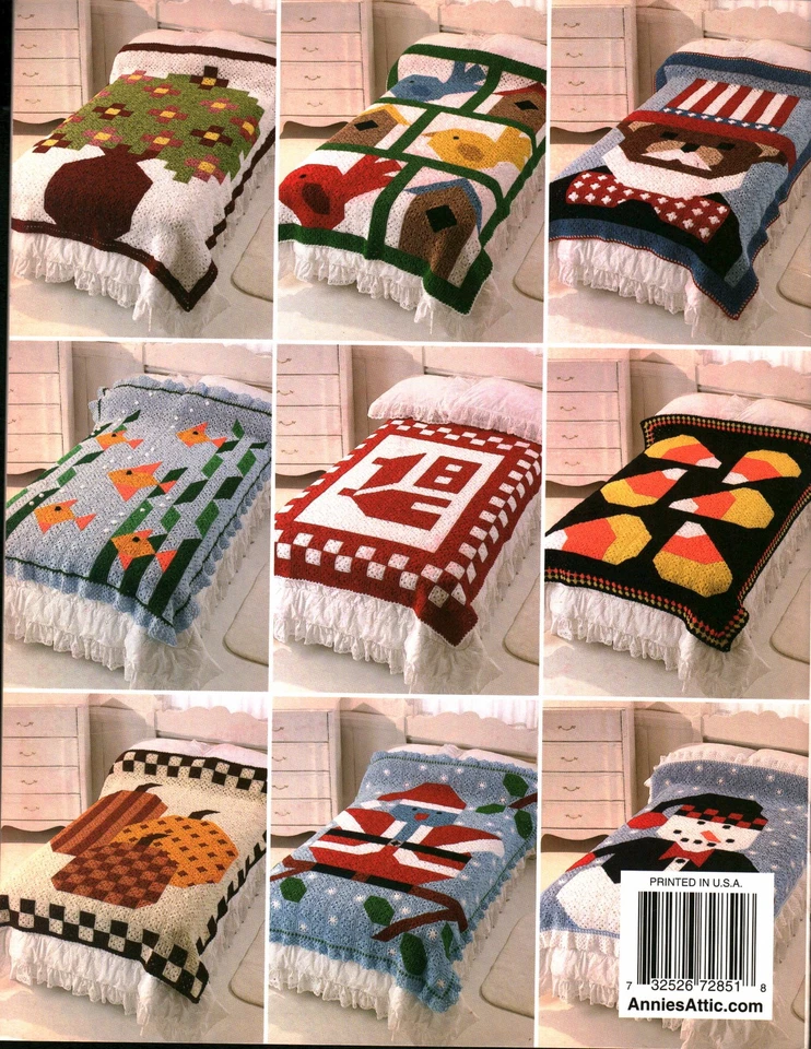 Crochet Granny Square Quilt Afghans Through the Year | Annie's Attic 872851 - Image 2 of 2