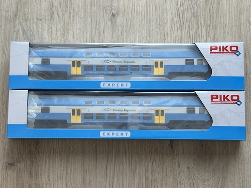 2x Piko 97059 - Doppelstockwagen PKP "Przewozy Regionalne" - H0 | Zustand: Gebraucht