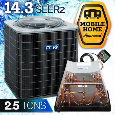 ACiQ 2.5 Ton Central Air Conditioner & Mobile Home Coil AC Split System, R454B