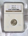 C91. 1948-S 10C Roosevelt Dime NGC MS 66 FT #1215255-020