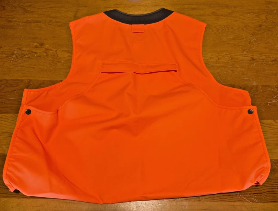 Columbia Grouse Comfort Vest Men’s 2XL Blaze Orange Hunting Shooting Vest - Image 2 of 4