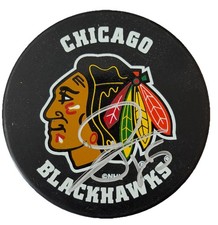 Tuomo Ruutu Signed Autographed Chicago Blackhawks Logo Puck