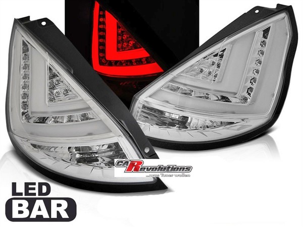 Led Lightbar RüCkleuchten In Chrom FüR Ford Fiesta MK7 2008--2012-image
