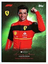 2023 Topps Lights Out F1 Carlos Sainz History Maker Green #NNO (23/49)