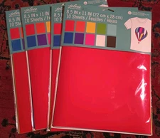 x4 10 Sheets (40 Total) Jolee's Boutique 8.5" x 11" Iron-On Transfers - Colors