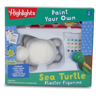 DIY Paint Figurine Kit with Paints Brush Bonus Activities Ages 6+ HL1127 Plaster