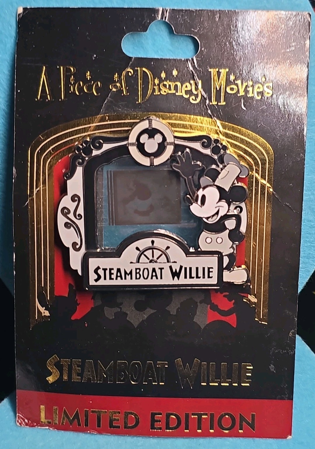 Mickey - Piece of Disney Movies - Steamboat Willie Disney Pin 91392 NOC