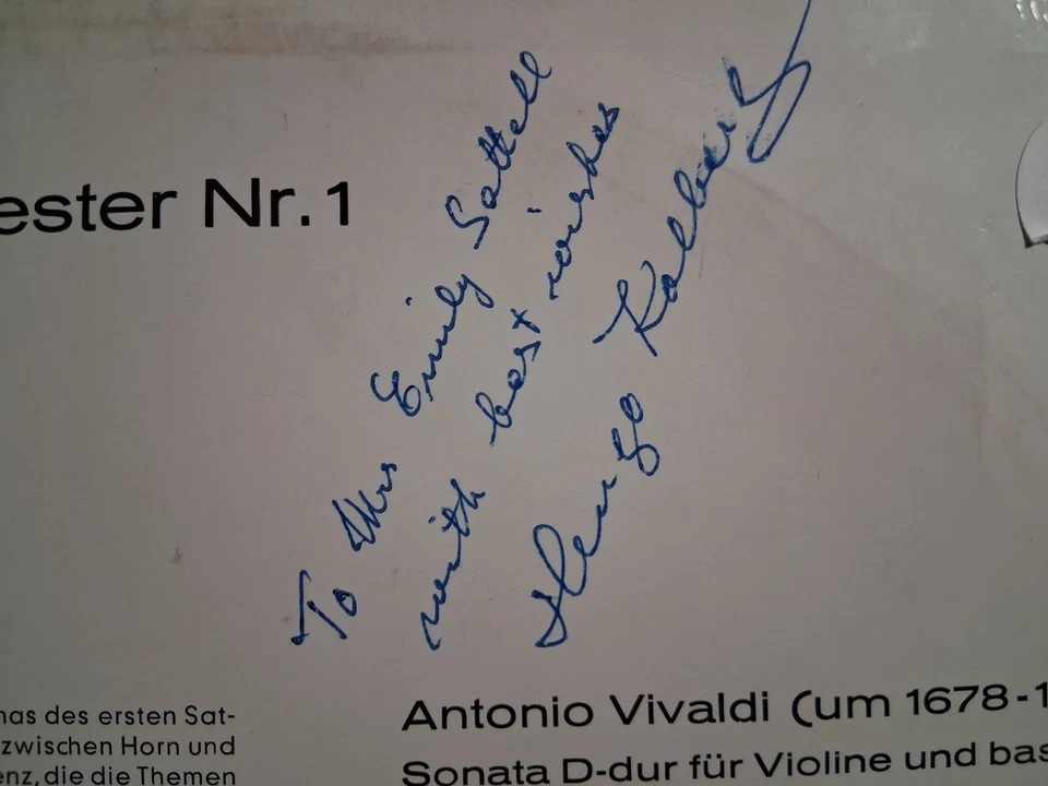 Odeon 80 610 Walter Piston VIOLIN CTO Hugo Kolberg SIGNED VG+ TO VG++ - Image 3 of 3