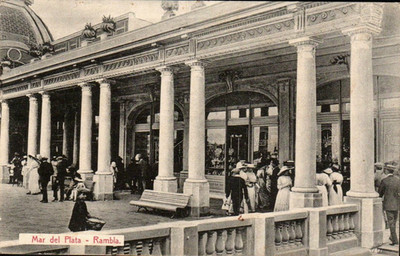 Argentina - Mar del Plata - Rambla  - Vintage Postcard