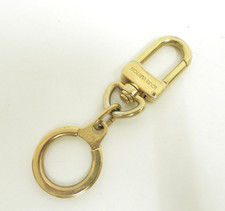 Authentic Louis Vuitton Charm Keyholder Key Ring Anneau Cles Gold F 49596