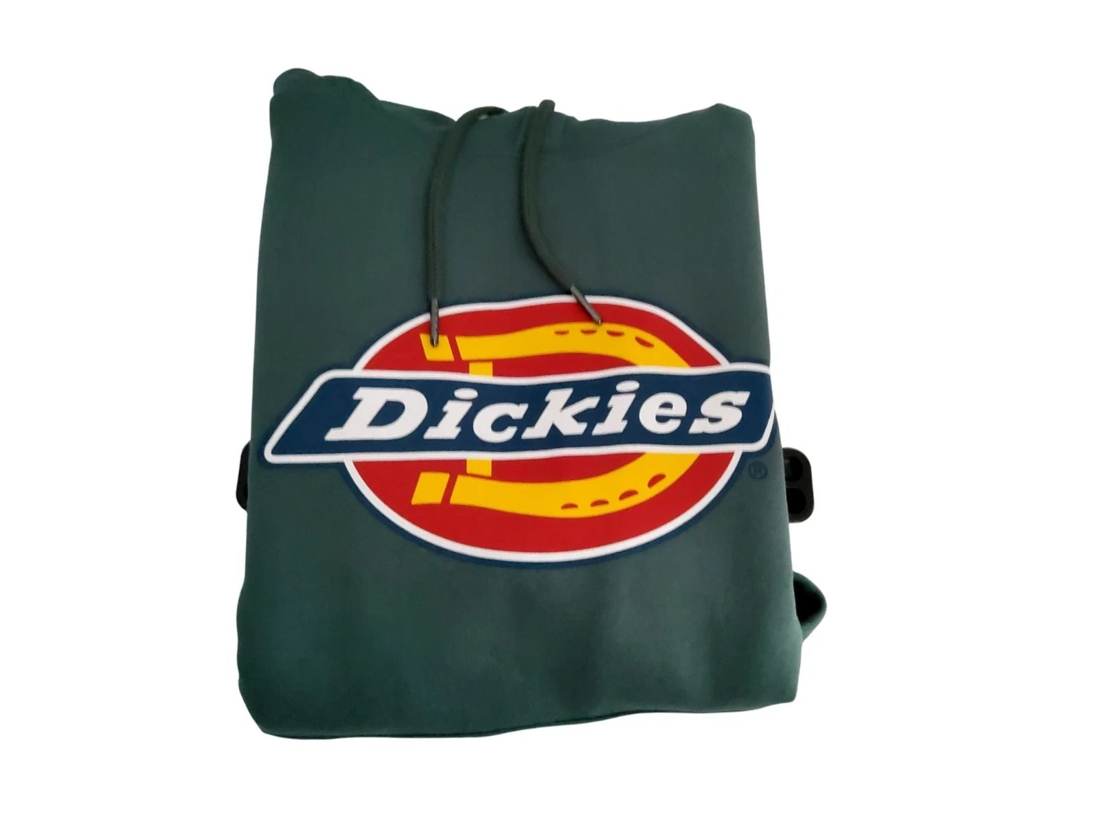 Dickies Green Pullover Hoodie With Logo Graphic Front SIZE S
